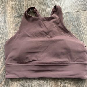 Lululemon high neck, energy bra, size 8 pads included